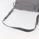 PRADA Shoulder Bag Nylon Gray Silver Auth 89792-5