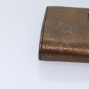 Salvatore Ferragamo Gancini Chain Shoulder Bag Leather Brown Auth 89807-14