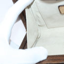 Salvatore Ferragamo Gancini Chain Shoulder Bag Leather Brown Auth 89807-20