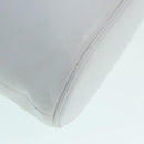 Salvatore Ferragamo Backpack Leather Wicker White Gold Auth 89808V-9