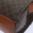 CELINE Macadam Canvas Umhängetasche PVC Leder Braun Auth 89824-9