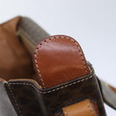 CELINE Macadam Canvas Umhängetasche PVC Leder Braun Auth 89824-19