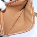CELINE Macadam Canvas Umhängetasche PVC Leder Braun Auth 89824-25