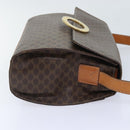 CELINE Macadam Canvas Umhängetasche PVC Leder Braun Auth 89824-3