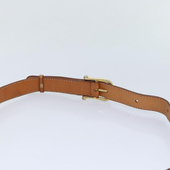 CELINE Macadam Canvas Umhängetasche PVC Leder Braun Auth 89824