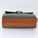 CELINE Macadam Canvas Umhängetasche PVC Leder Braun Auth 89824-5