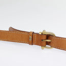 CELINE Macadam Canvas Shoulder Bag PVC Leather Brown Gold Auth 89829-15