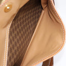 CELINE Macadam Canvas Shoulder Bag PVC Leather Brown Gold Auth 89829-30