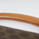 CELINE Macadam Canvas Shoulder Bag PVC Leather Brown Gold Auth 89829-14