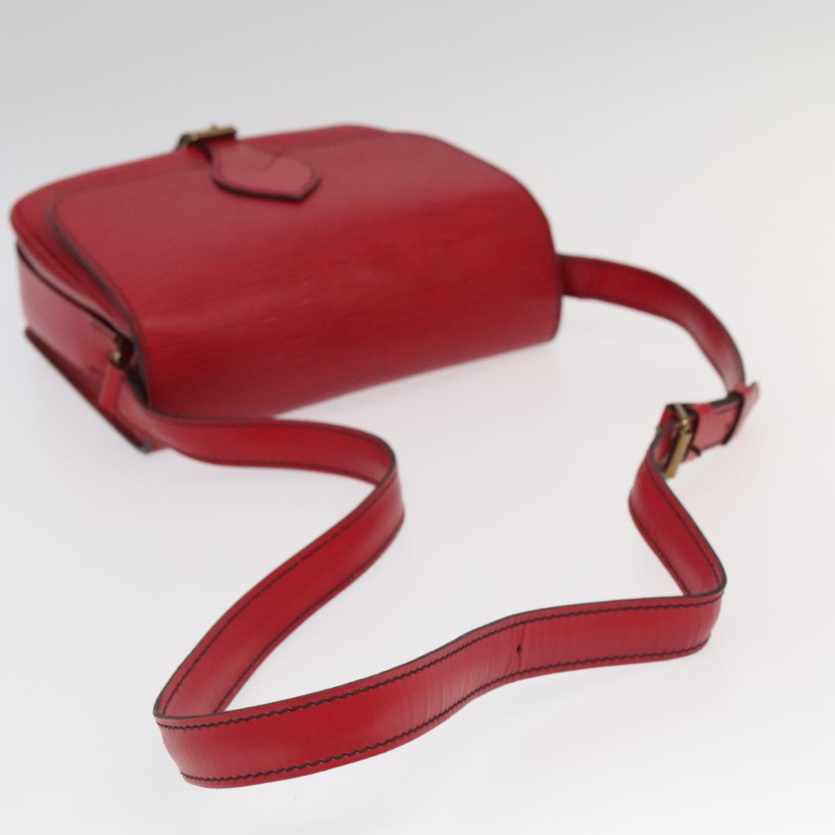 LOUIS VUITTON Epi Cartesier MM Shoulder Bag Red M52247 LV Auth 89830