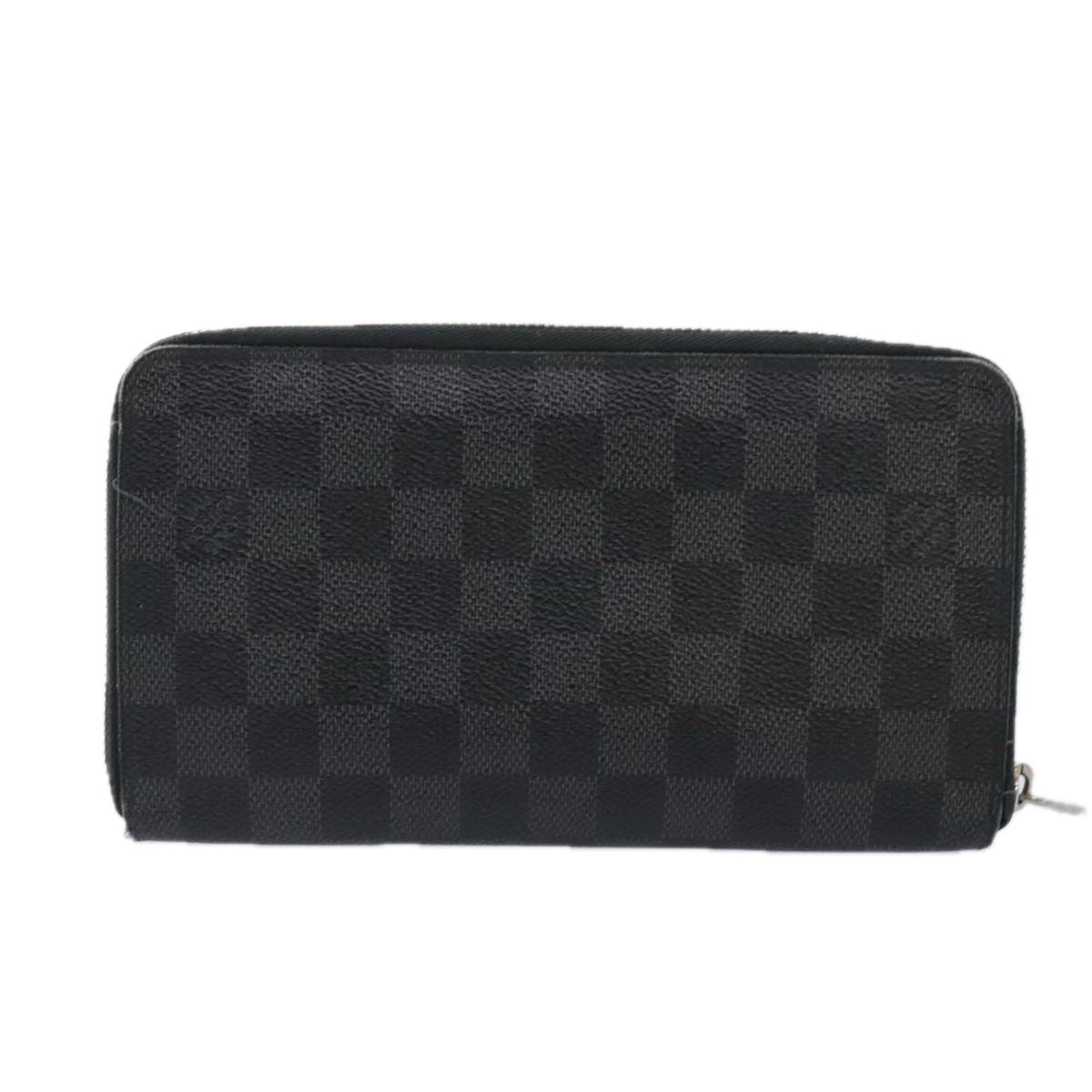 LOUIS VUITTON Damier Graphite Illustre Zippy Organizer Wallet N63002 Auth 89838 - 0