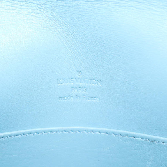 LOUIS VUITTON Monogram Vernis Thompson Street Bag Baby Blue M91009 Auth 89846