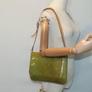 LOUIS VUITTON Monogram Vernis Thompson Street Bag Baby Blue M91009 Auth 89846-22