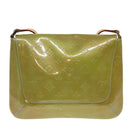 LOUIS VUITTON Monogram Vernis Thompson Street Bag Baby Blue M91009 Auth 89846-2