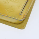 LOUIS VUITTON Monogram Vernis Motto Accessory Pouch Gris M91030 LV Auth 89849-14