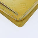 LOUIS VUITTON Monogram Vernis Motto Accessory Pouch Gris M91030 LV Auth 89849-15