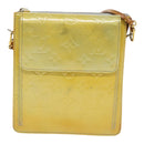 LOUIS VUITTON Monogram Vernis Motto Accessory Pouch Gris M91030 LV Auth 89849-13