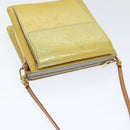 LOUIS VUITTON Monogram Vernis Motto Accessory Pouch Gris M91030 LV Auth 89849-6