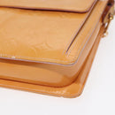 LOUIS VUITTON Monogram Vernis Motto Pouch Marshmallow Pink M91312 LV Auth 89850-14