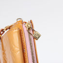 LOUIS VUITTON Monogram Vernis Motto Pouch Marshmallow Pink M91312 LV Auth 89850-16
