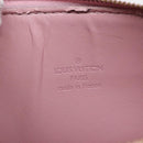 LOUIS VUITTON Monogram Vernis Motto Pouch Marshmallow Pink M91312 LV Auth 89850-17