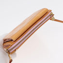 LOUIS VUITTON Monogram Vernis Motto Pouch Marshmallow Pink M91312 LV Auth 89850-6