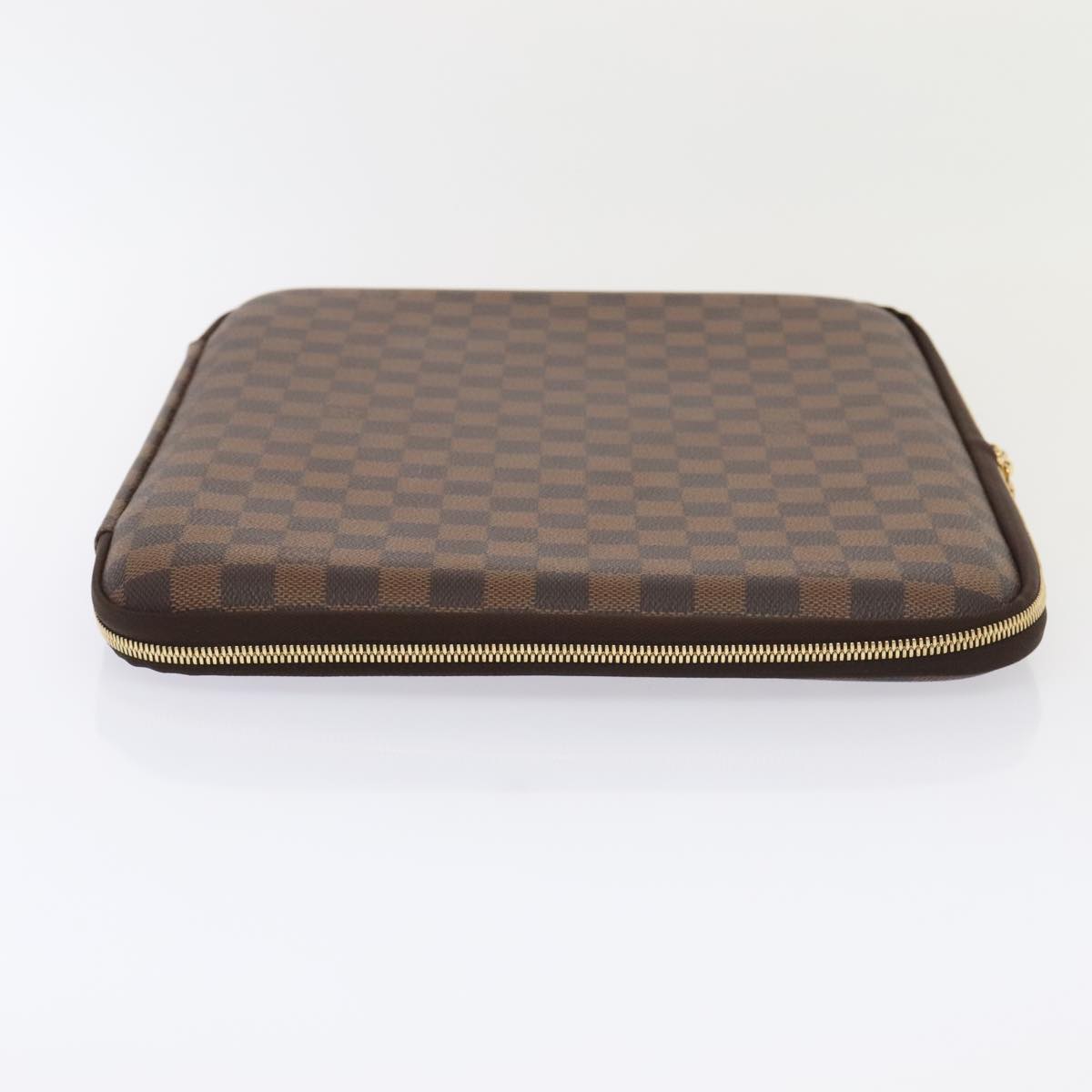 LOUIS VUITTON Damier Ebene Computer Sleeve MM PC Case N58023 LV Auth 89889A