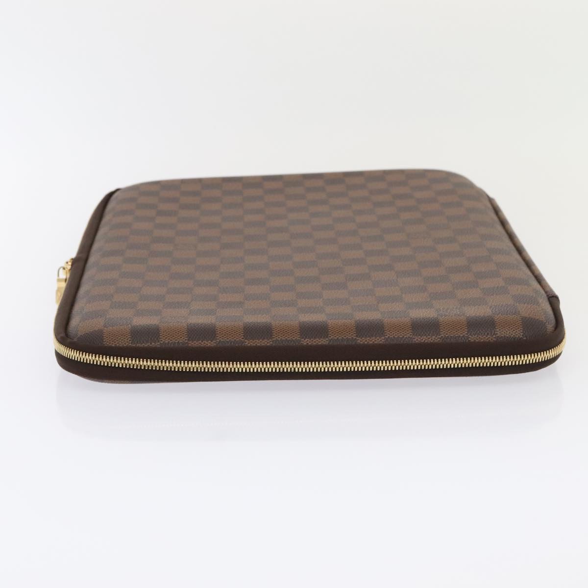 LOUIS VUITTON Damier Ebene Computer Sleeve MM PC Case N58023 LV Auth 89889A