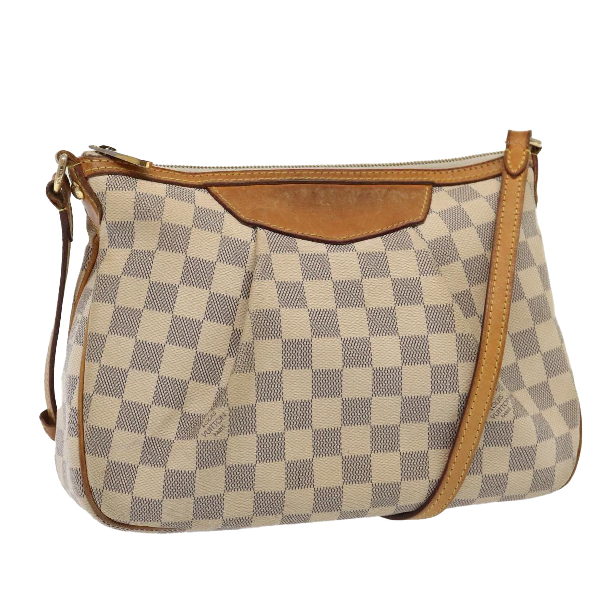 LOUIS VUITTON Damier Azur Siracusa PM Shoulder Bag N41113 LV Auth 89899