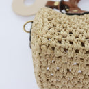 LOUIS VUITTON Nano Speedy Hand Bag Raffia Leather Beige M83525 LV Auth 89904S-15