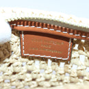 LOUIS VUITTON Nano Speedy Hand Bag Raffia Leather Beige M83525 LV Auth 89904S-19