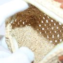 LOUIS VUITTON Nano Speedy Hand Bag Raffia Leather Beige M83525 LV Auth 89904S-21