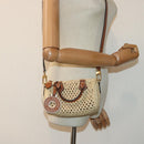LOUIS VUITTON Nano Speedy Hand Bag Raffia Leather Beige M83525 LV Auth 89904S-25