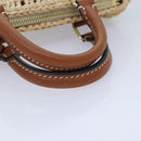 LOUIS VUITTON Nano Speedy Hand Bag Raffia Leather Beige M83525 LV Auth 89904S-7