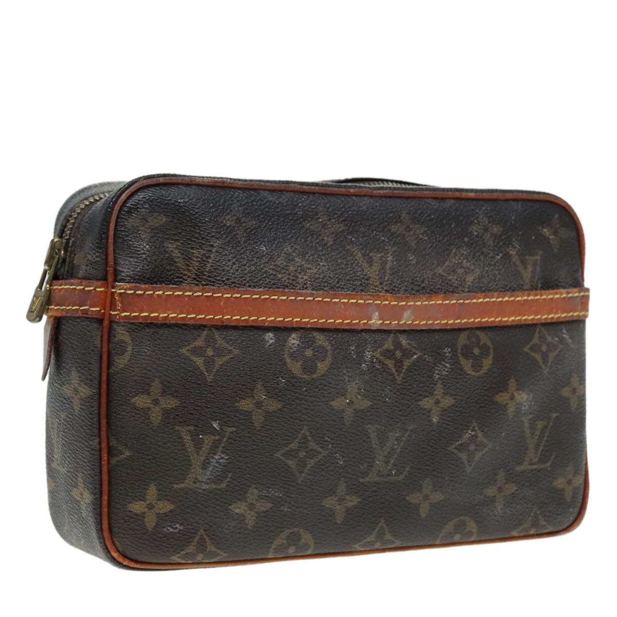 LOUIS VUITTON Monogram Compiegne 23 Clutch Bag M51847 LV Auth 89912