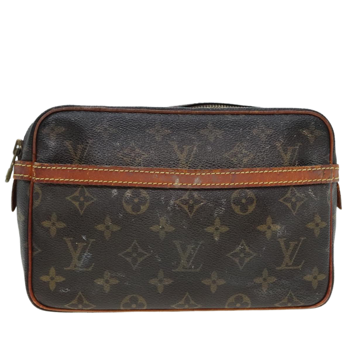 LOUIS VUITTON Monogram Compiegne 23 Clutch Bag M51847 LV Auth 89912