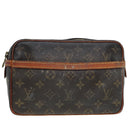 LOUIS VUITTON Monogram Compiegne 23 Clutch Bag M51847 LV Auth 89912-13