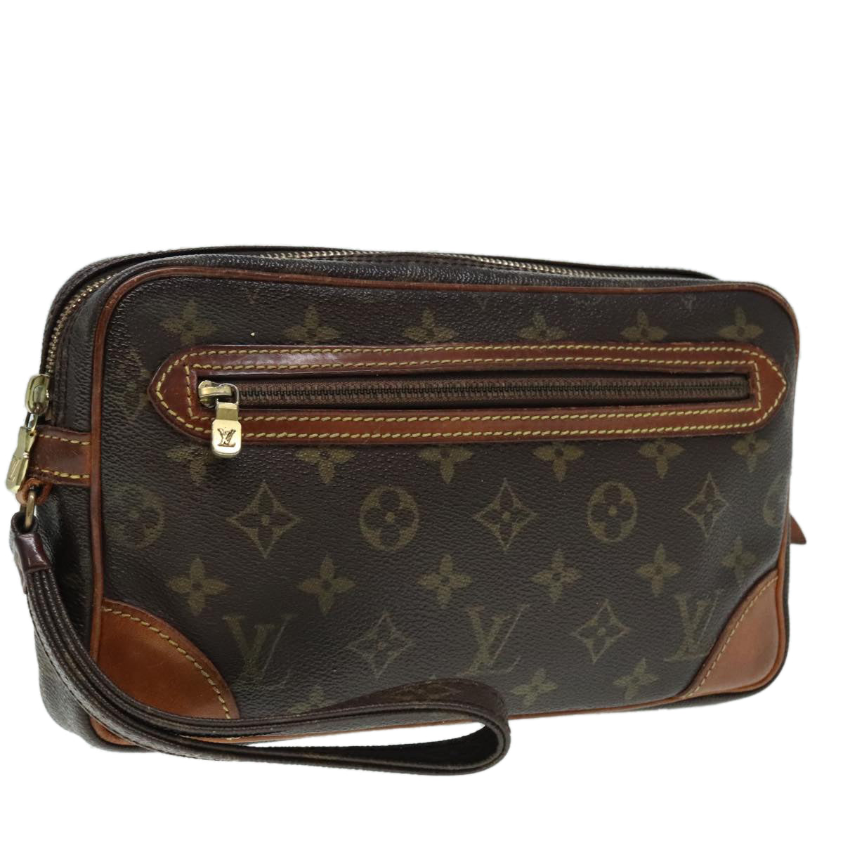 LOUIS VUITTON Monogram Marly Dragonne GM Clutch Bag M51825 LV Auth 89916