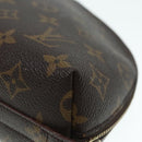LOUIS VUITTON Monogram Trousse Demi Ronde Cosmetic Pouch M47520 LV Auth 89925-15