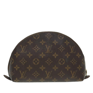 LOUIS VUITTON Monogram Trousse Demi Ronde Cosmetic Pouch M47520 LV Auth 89925 - 0