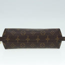 LOUIS VUITTON Monogram Trousse Demi Ronde Cosmetic Pouch M47520 LV Auth 89925-6
