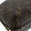 LOUIS VUITTON Monogram Trousse Demi Ronde Cosmetic Pouch M47520 LV Auth 89925-14