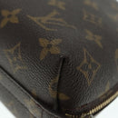 LOUIS VUITTON Monogram Trousse Demi Ronde Cosmetic Pouch M47520 LV Auth 89926-9