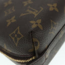 LOUIS VUITTON Monogram Trousse Demi Ronde Cosmetic Pouch M47520 LV Auth 89926-10