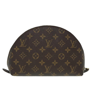 LOUIS VUITTON Monogram Trousse Demi Ronde Cosmetic Pouch M47520 LV Auth 89926 - 0