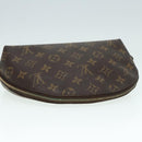 LOUIS VUITTON Monogram Trousse Demi Ronde Cosmetic Pouch M47520 LV Auth 89926-5