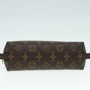 LOUIS VUITTON Monogram Trousse Demi Ronde Cosmetic Pouch M47520 LV Auth 89926-6