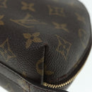 LOUIS VUITTON Monogram Trousse Demi Ronde Cosmetic Pouch M47520 LV Auth 89926-7