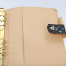 LOUIS VUITTON Multicolor Agenda GM Day Planner Cover Black R20893 LV Auth 89931SAV-20
