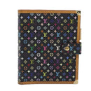 LOUIS VUITTON Multicolor Agenda GM Day Planner Cover Black R20893 LV Auth 89931SAV-13